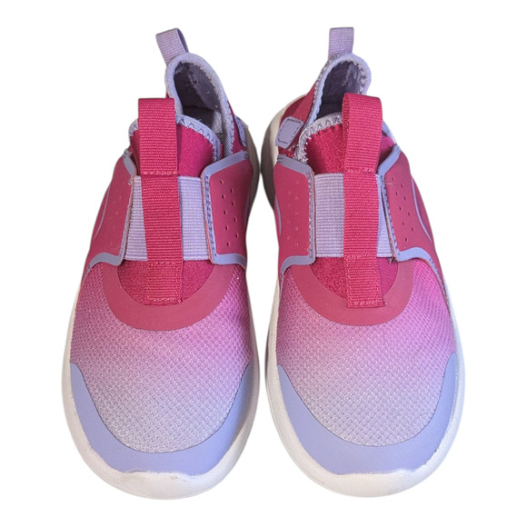 Athletic Works Easy On/Off Shoes with Memory Foam in a pink and purple Size 2 - Picture 3 of 6